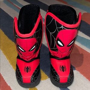 Toddler Boy Spiderman Snow boots 9c